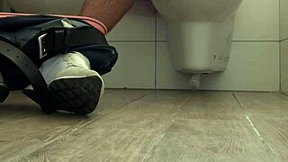 spycam catches friend ripping clothes for intense bathroom orgasm