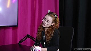 Dracarys licks naked young pussy wet horny on Sheer Red