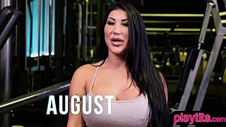 bare athletic teen babe turns nude workout into ultimate fitness reveal