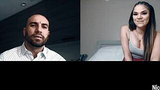 naive tattooed stepdaughter's big ass tempts dirty stepdad into hardcore pounding