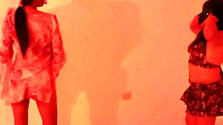 Excited Latinas Flash Big Cocks After Party in Private Room