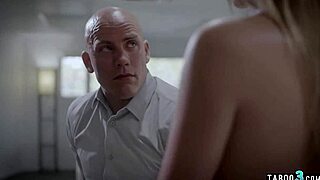 Blonde teen secretary bent over desk enduring boss's rough deepthroat and doggystyle tit grabs?