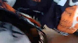 Ever seen her hairy ebony ass destroyed outdoors in the garage bushes?