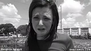 amateur redhead trades her tight ass for cash with rough blowjob and facial cumshot