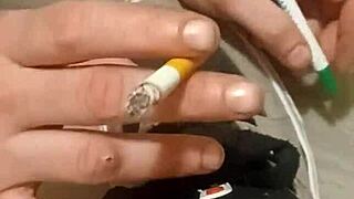 Friend Trashes Sneakers with Feet Fun