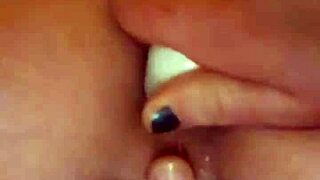 POV Shampoo Bottle Deep in Lk Angela's Tight Ass During Shower Bathing!