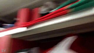 one candid mom shopping unaware of hidden camera