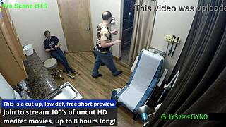 nurse maverick williams spreads asshole for patient anal fingering fisting humiliation in latex gloves hospital backstage