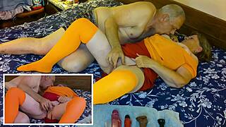 imagine granny carmen as velma dinkley deepthroating then cowgirl riding to creampie in cosplay