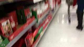 one candid mom shopping unaware of hidden camera