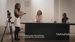 Role play blackmail hole pay with Alison Rey bent over for Michael Vegas on sofa