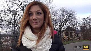czech pickup couple hunts hot teen wife for outdoor public pov fucking next to her old boyfriend cuckold