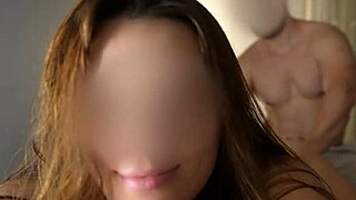 Girlfriend's tight ass covered in cum before rough pussy creampie massage hits deep