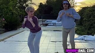 Karate Milf Mommy Assfucked Hard by Young Cock