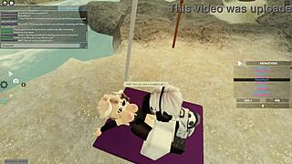 Blonde Bent Over for Deepthroat Blowjob and Doggystyle Anal Assfucking