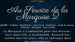 serve the marquise now - jerk off to french femdom joi humiliation!