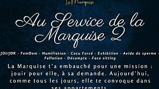serve the marquise now - jerk off to french femdom joi humiliation!