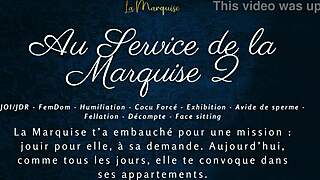serve the marquise now - jerk off to french femdom joi humiliation!