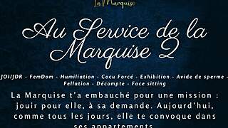 serve the marquise now - jerk off to french femdom joi humiliation!