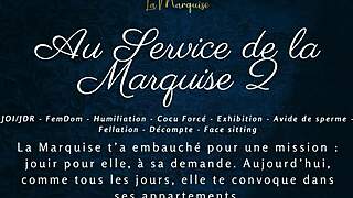 serve the marquise now - jerk off to french femdom joi humiliation!