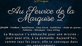 serve the marquise now - jerk off to french femdom joi humiliation!