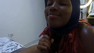 ebony ski mask bitch craves naughty big black dick fun deepthroat cum swallow jhodez1