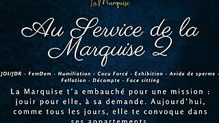 serve the marquise now - jerk off to french femdom joi humiliation!