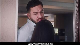 tiny asian teen paisley paige pays debt with freeuse fuck from peter green's big cock 😈🔥