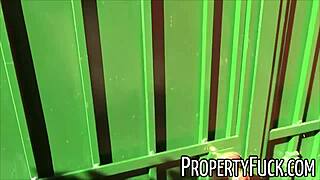 young black real estate agent falls for pervy camera guy's outdoor trick and fucks hard
