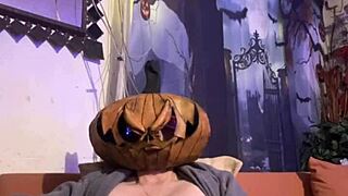 halloween rey calabaza bares her shy pumpkin goods