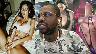i cum hands free as nerdy tifa cosplay trans teen gets anal fucked hard