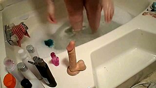 Daytona Hale's Massive Tits Soak in Steamy Bath