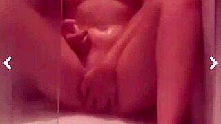 naughty teen shaves her smooth pussy then showers flashing everything 😘🚿