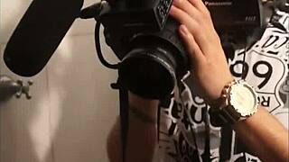 Redhead Latina Bombshell Delivers Sloppy Oral To Gooey Director Finish In Club