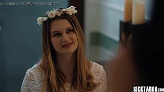sexy bride bunny colby in wedding dress gets her big boobs and pussy fingered by wet alex coal