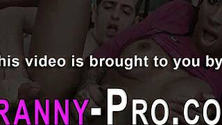 Ebony Shemale Sucks Cock Before Taking Thick Facial Cumshot