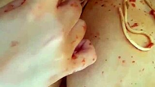 hot lil stepsister snowwhite goes crazy with food masturbation in los angeles kinky arab fetish