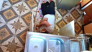 i can't resist fucking the plumber while my husband's away rough in the kitchen