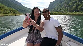 Anissa Kate Begs BBC Captain for Wild Threesome Poundings and Cum!