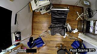 Dr Hitachi's Nurse Channy Crossfire Gapes Pussy with Vibrator