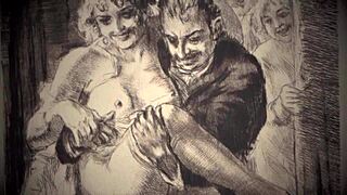 VINTAGE EROTIC ART Reveals Hairy Beaver Secrets!