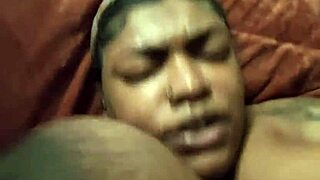 pregnant ebony bbw girlfriend moans hard cumming on monster cock missionary pov