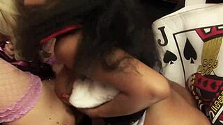 Cosplay Orgy Explodes with Curvy Milfs Swapping Cum Tongues