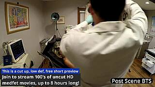 Dr Hitachi's Nurse Channy Crossfire Gapes Pussy with Vibrator