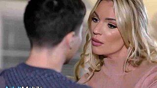 lonely milf rachael cavalli seduces son-in-law with cowgirl ride on thick cock