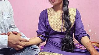 Desi maid bent over for creampie doggystyle ranch pounding