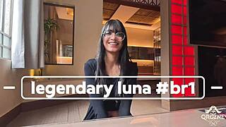 luna legendary's perfect natural tits sway as brazilian teen submits in wet casting