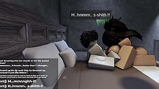 roblox office girl seduces with teasing glances for a steamy late-night hookup