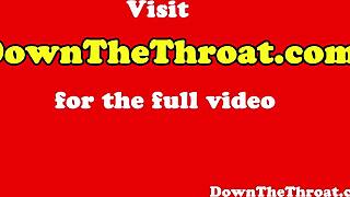 Babe rambut dreadlock deepthroat kote besar seperti pro! 😜