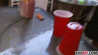 Lesbiske Camp Rådgivere Forfører med Hardcore Gruppe Action